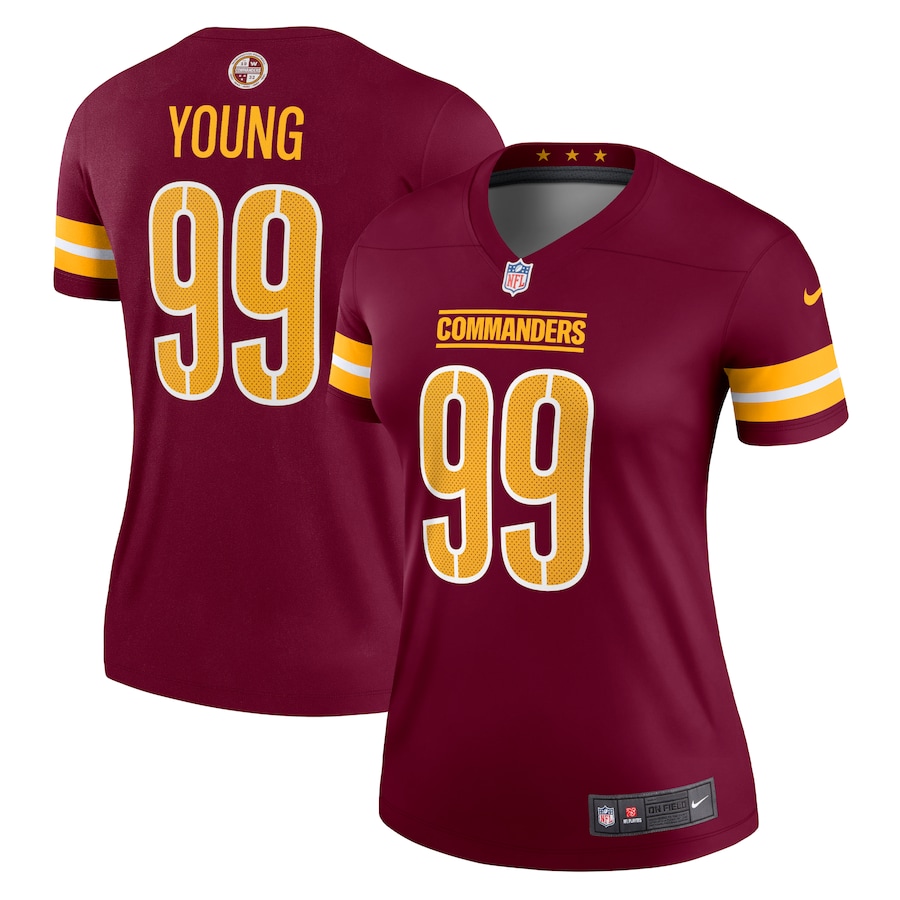 Women’s Washington Commanders Chase Young Nike Burgundy Legend Jersey