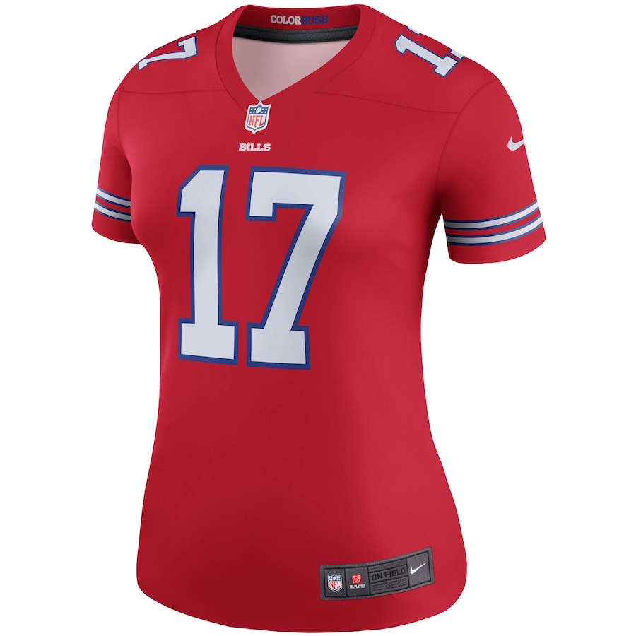 Women’s Buffalo Bills Josh Allen Nike Red Color Rush Legend Player Jersey