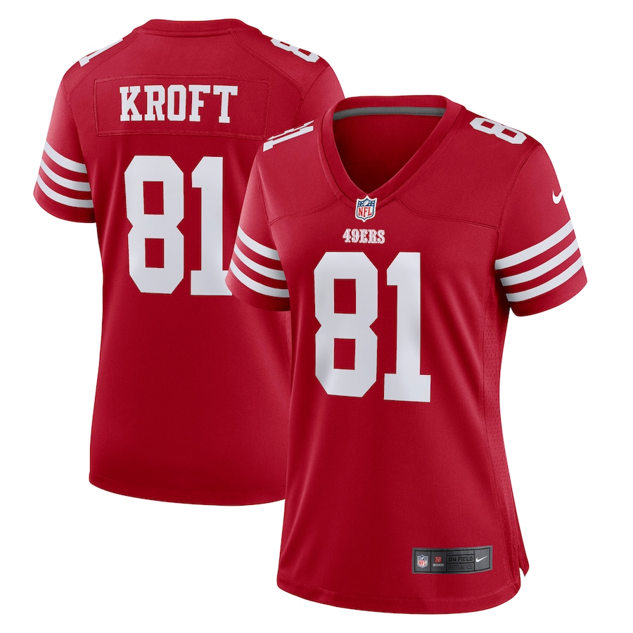 Women’s San Francisco 49ers Tyler Kroft Nike Scarlet Game Player Jersey