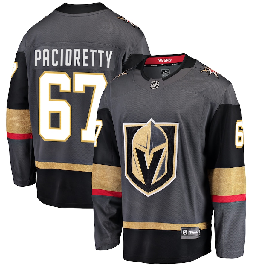 Men's Vegas Golden Knights 67 Max Pacioretty Gray Home Premier Breakaway Player Jersey