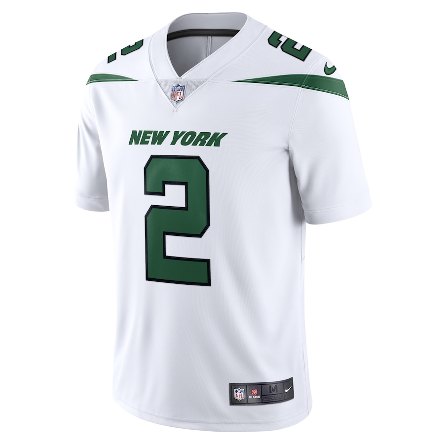 Men’s New York Jets Zach Wilson Nike Spotlight White Vapor Limited Jersey