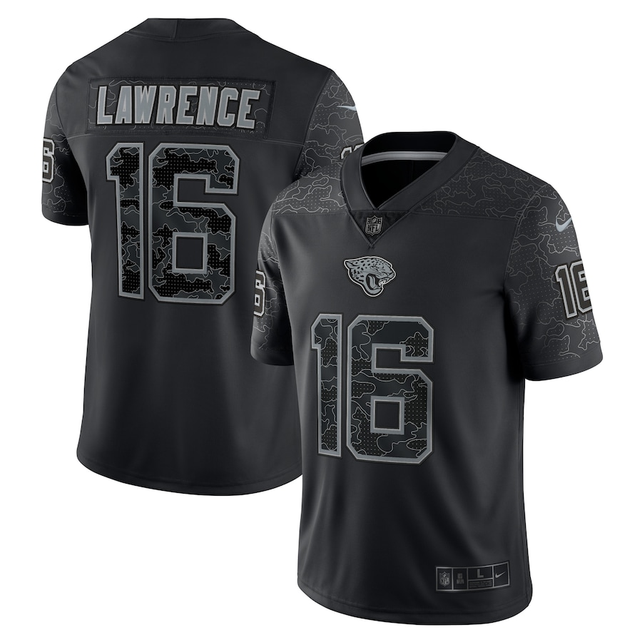 Men’s Jacksonville Jaguars Trevor Lawrence Nike Black RFLCTV Limited Jersey