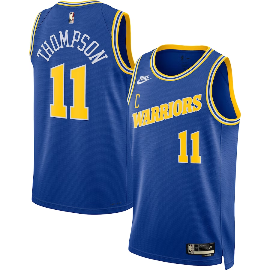 Men's Golden State Warriors Klay Thompson Blue Swingman Jersey - Classic Edition