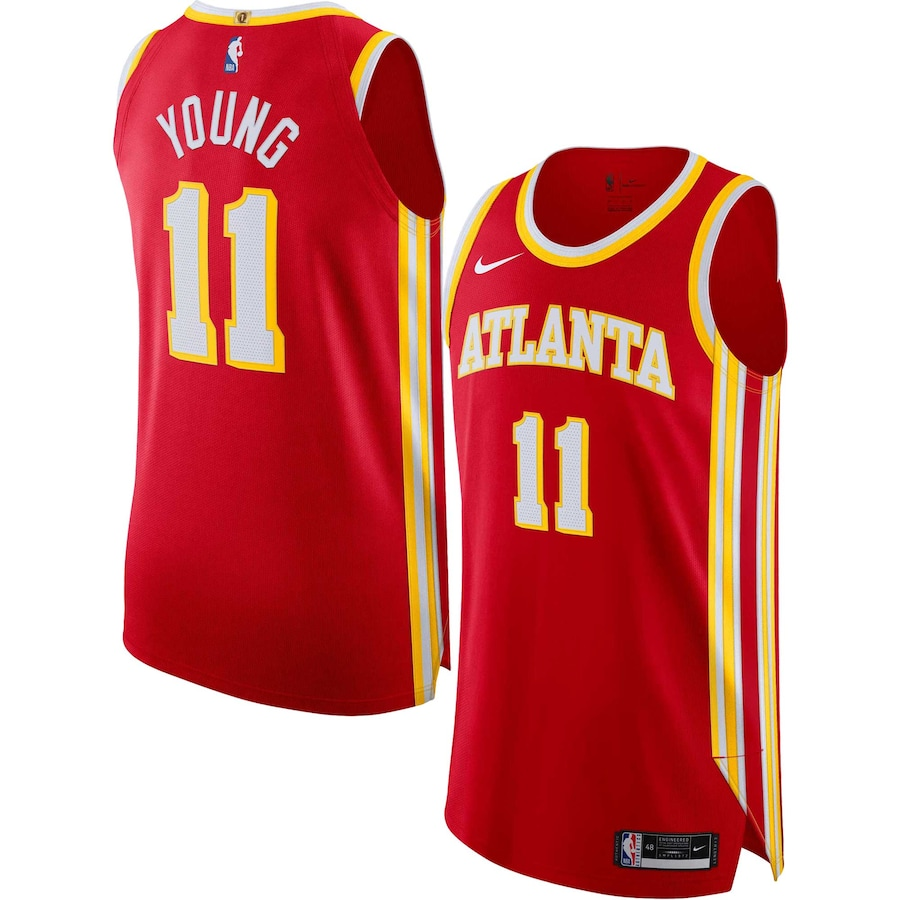 Men's Atlanta Hawks Trae Young Red 2022/23 Authentic Player Jersey - Icon Edition