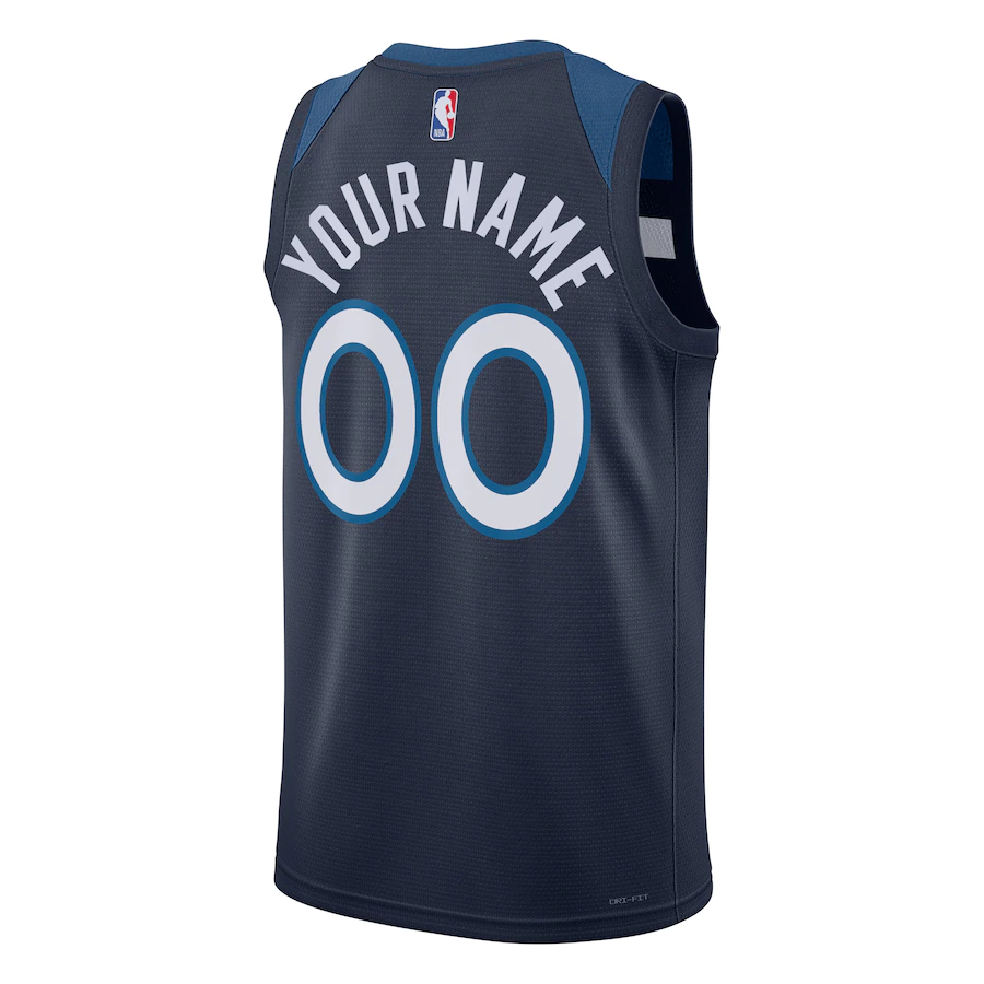 Custom Minnesota Timberwolves Navy 2022-23 Swingman Custom Jersey - Icon Edition
