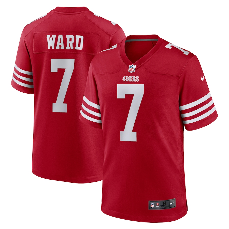 Men’s San Francisco 49ers Charvarius Ward Nike Scarlet Game Player Jersey