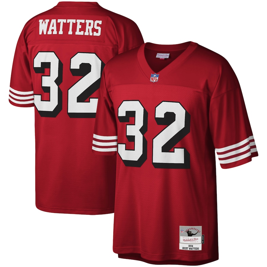 Men’s San Francisco 49ers Ricky Watters Mitchell & Ness Scarlet Legacy Replica Jersey