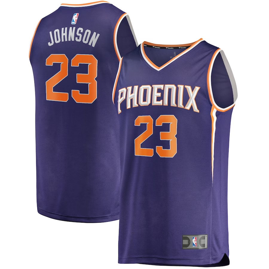 Men's Phoenix Suns Cameron Johnson Purple Fast Break Replica Jersey - Icon Edition