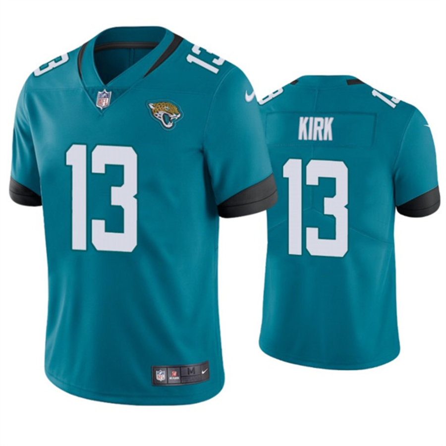 Men's Jacksonville Jaguars 13 Christian Kirk Teal Vapor Untouchable Limited Stitched Jersey