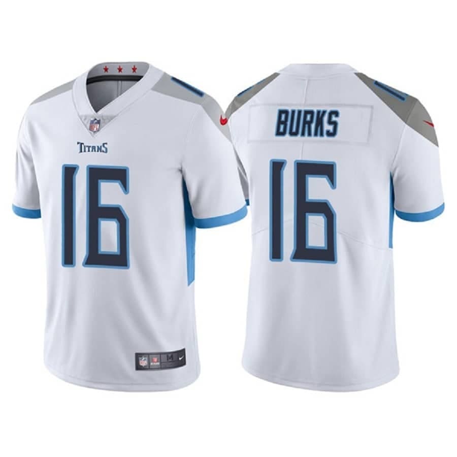 Men's Tennessee Titans Treylon Burks White Vapor Limited Stitched Jersey