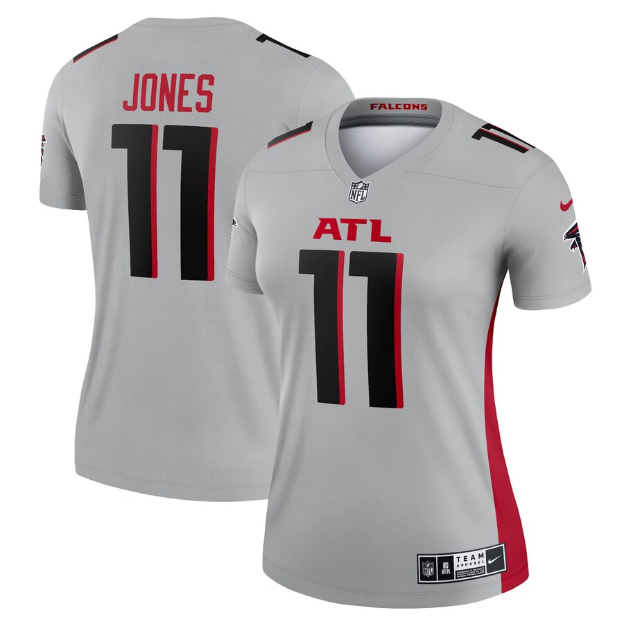 Women’s Atlanta Falcons Julio Jones Nike Silver Inverted Legend Jersey