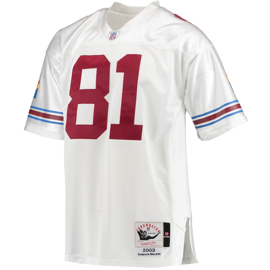 Men’s Arizona Cardinals Anquan Boldin Mitchell & Ness White 2003 Authentic Retired Player Jersey