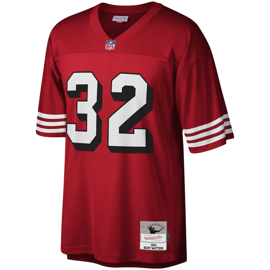Men’s San Francisco 49ers Ricky Watters Mitchell & Ness Scarlet Legacy Replica Jersey