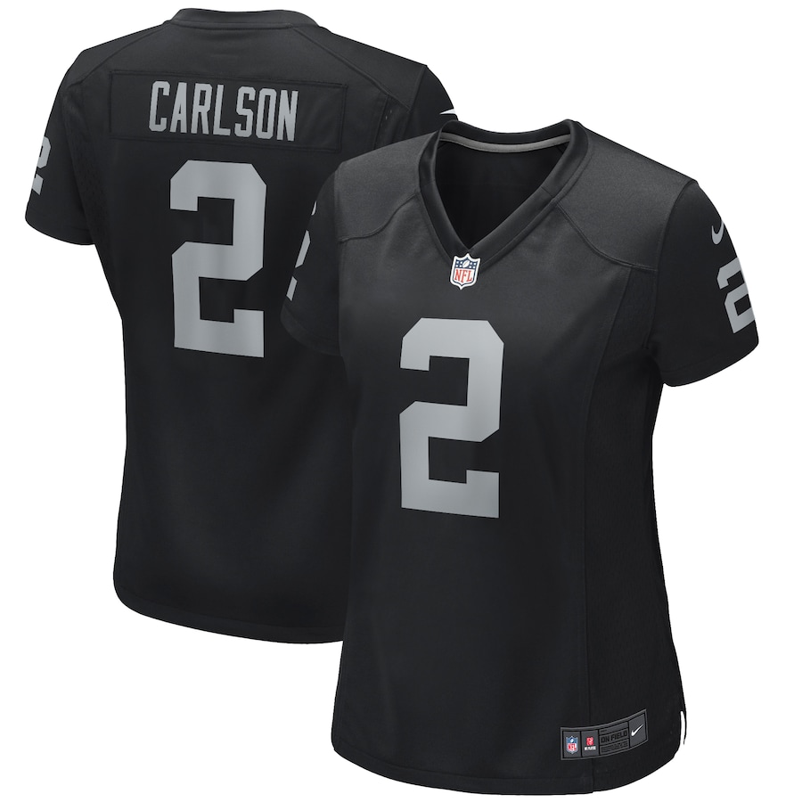 Women’s Las Vegas Raiders Daniel Carlson Nike Black Player Game Jersey
