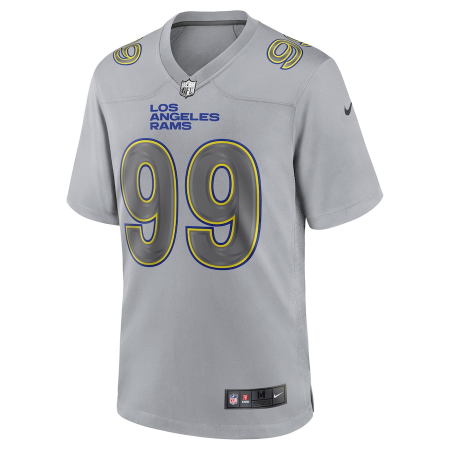 Men’s Los Angeles Rams Aaron Donald Nike Gray Atmosphere Fashion Game Jersey