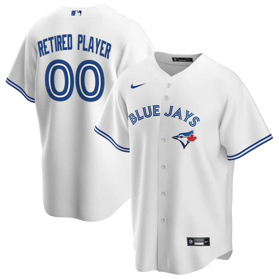 Men's Toronto Blue Jays White Home Pick-A-Player Retired Roster Replica Jersey