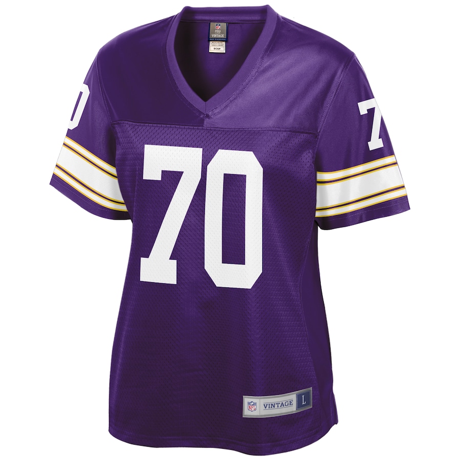 Women’s Minnesota Vikings Jim Marshall NFL Pro Line Purple Retired Player Jersey