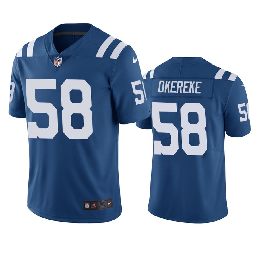 Men's Indianapolis Colts Bobby Okereke Royal Color Rush Limited Jersey