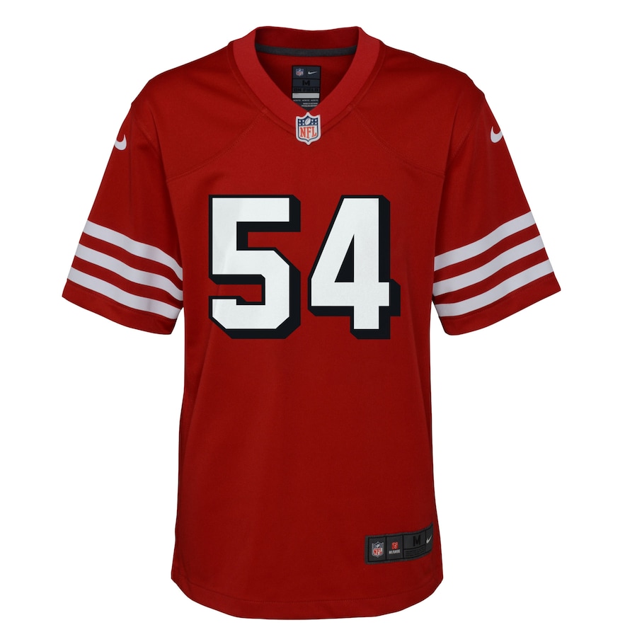 Youth San Francisco 49ers Fred Warner Nike Scarlet Alternate Game Jersey