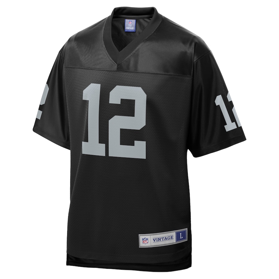 Men’s Las Vegas Raiders Ken Stabler NFL Pro Line Black Retired Team Player Jersey