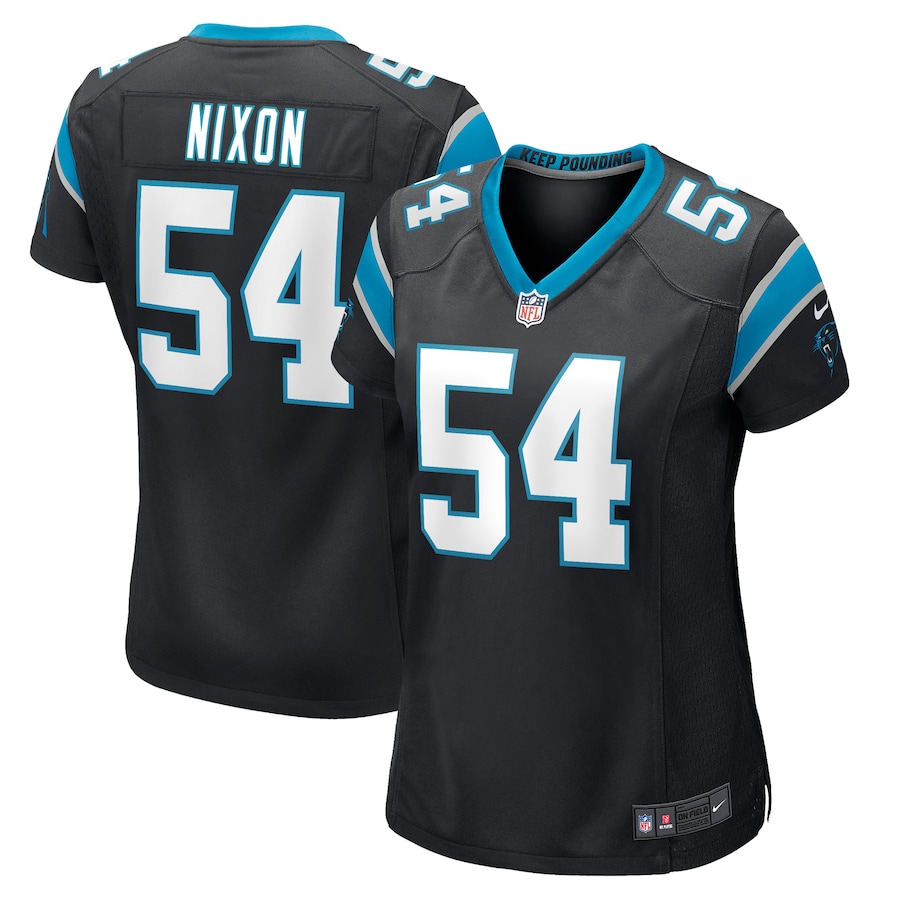 Women’s Carolina Panthers Daviyon Nixon Nike Black Game Player Jersey