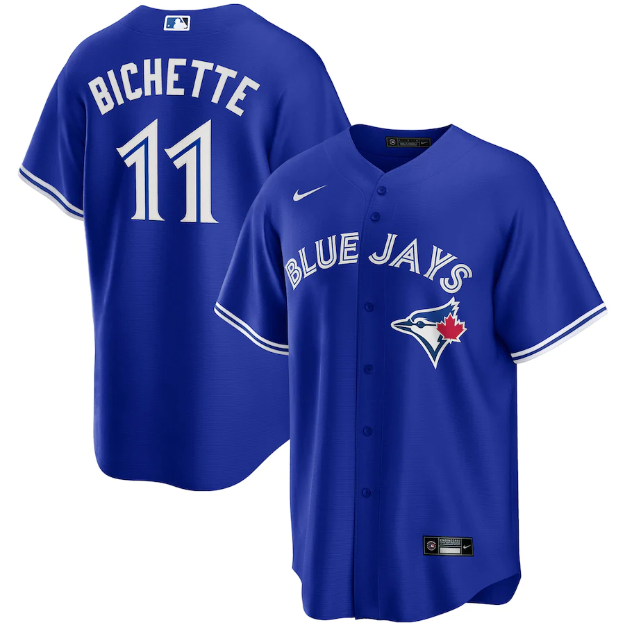 Men's Toronto Blue Jays 11 Bo Bichette Royal Alternate Replica Player Name Jersey