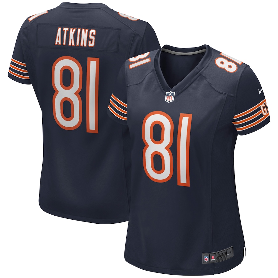 Women’s Chicago Bears Doug Atkins Nike Navy Game Retired Player Jersey
