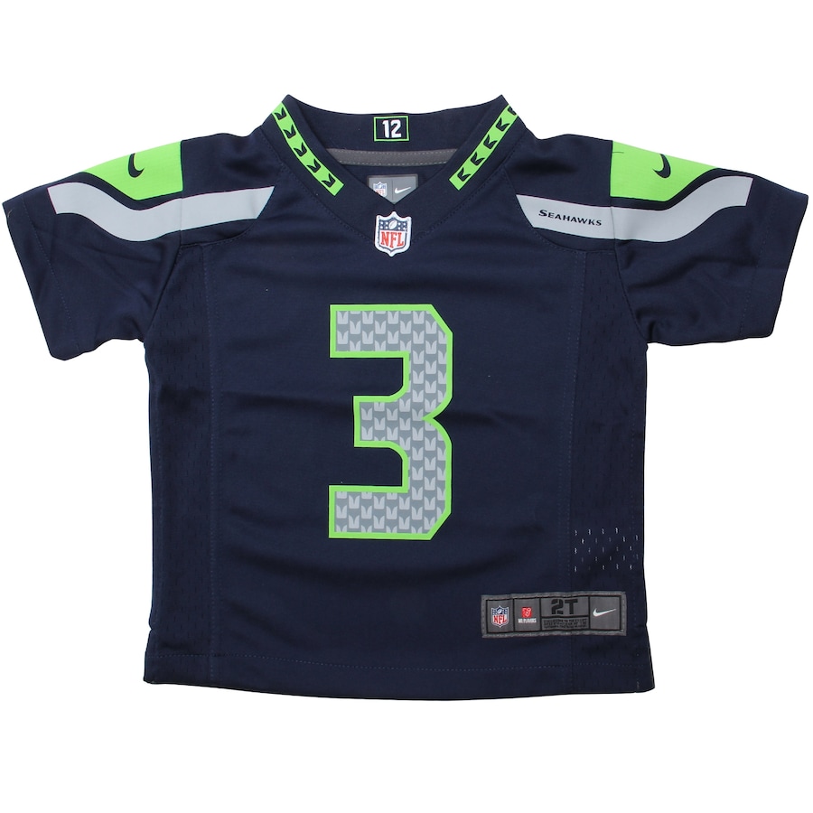 Nike Russell Wilson Seattle Seahawks Toddler Game Jersey – College Navy