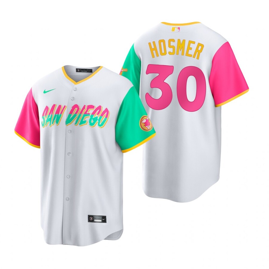 Men's San Diego Padres Eric Hosmer White 2022 City Connect Player Jersey