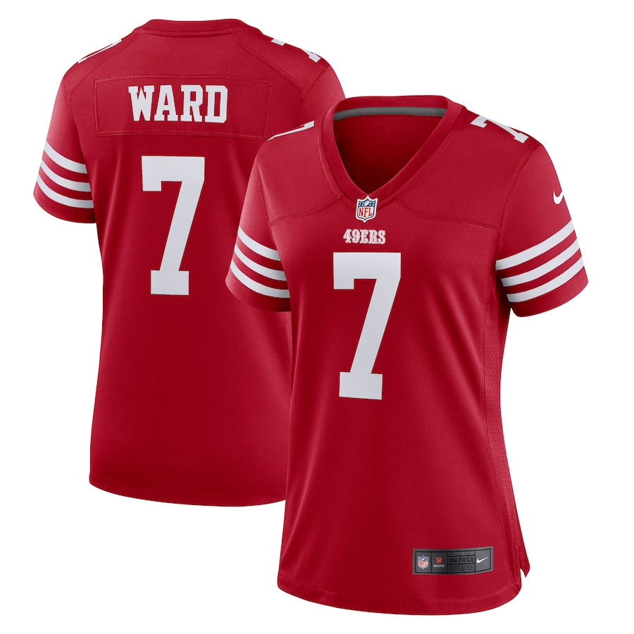 Women’s San Francisco 49ers Charvarius Ward Nike Scarlet Game Player Jersey