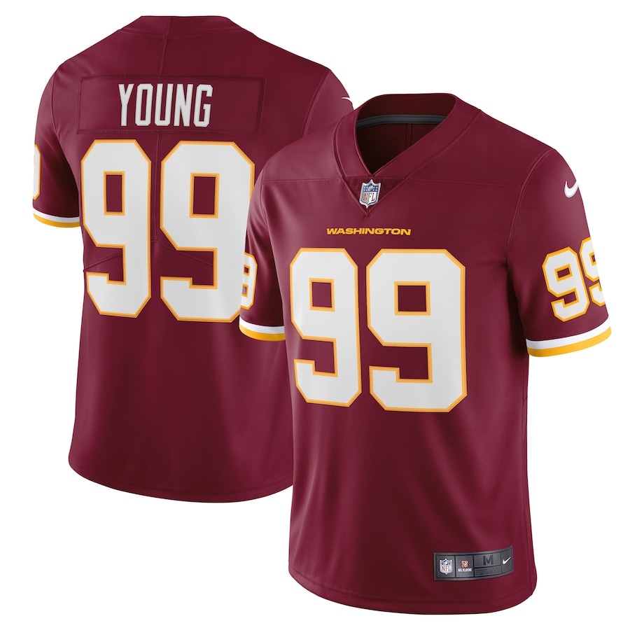 Men’s Washington Football Team Chase Young Nike Burgundy Vapor Limited Jersey