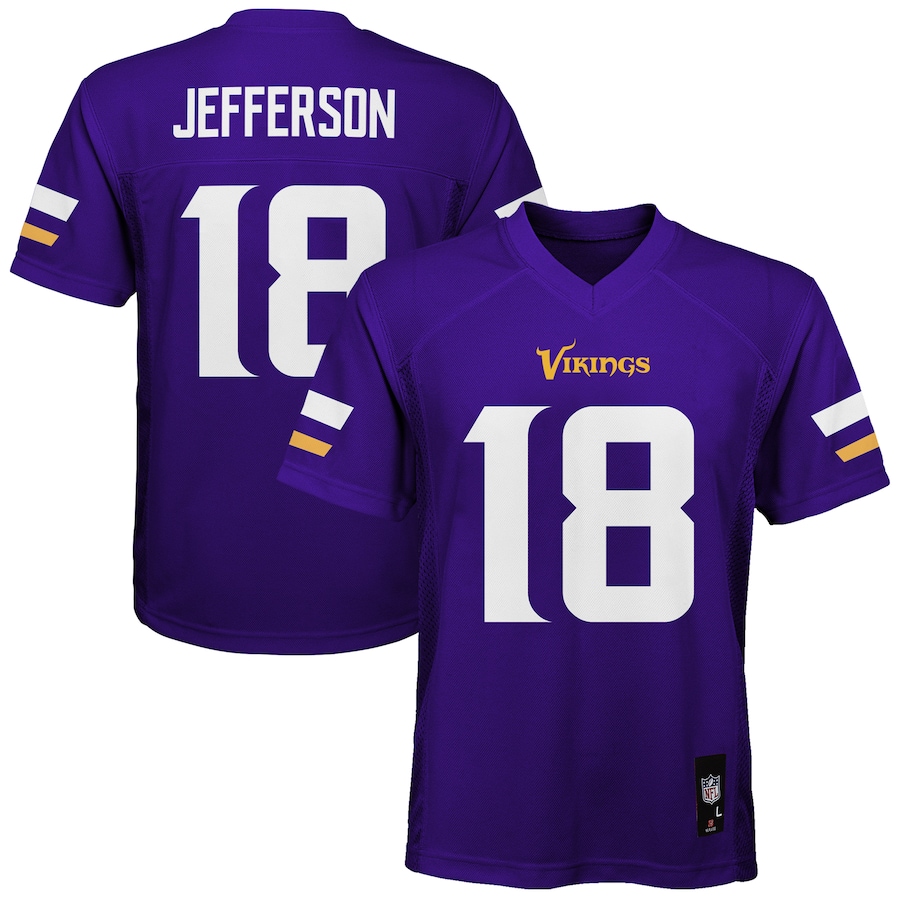 Youth Minnesota Vikings Justin Jefferson Nike Purple Game Player Jersey