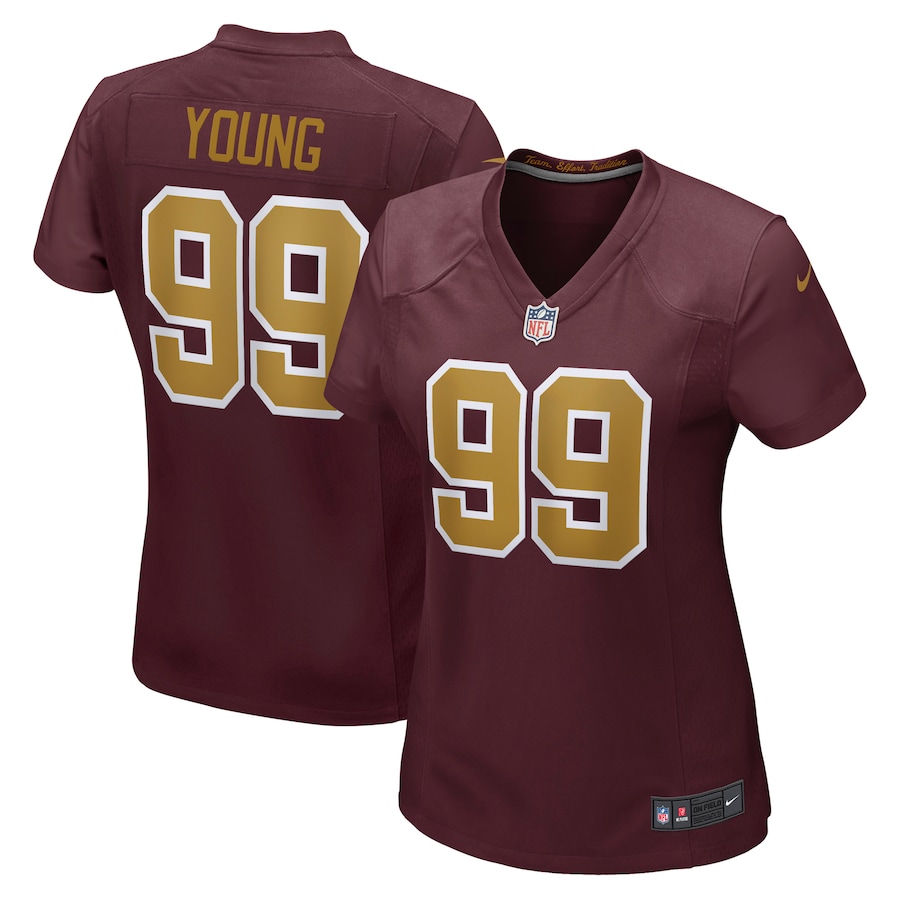 Women’s Washington Football Team Chase Young Nike Burgundy Alternate Game Jersey