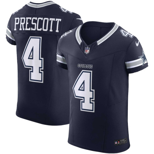 Men's - Dallas Cowboys Dak Prescott Navy 2023 Vapor F.U.S.E. Elite Jersey