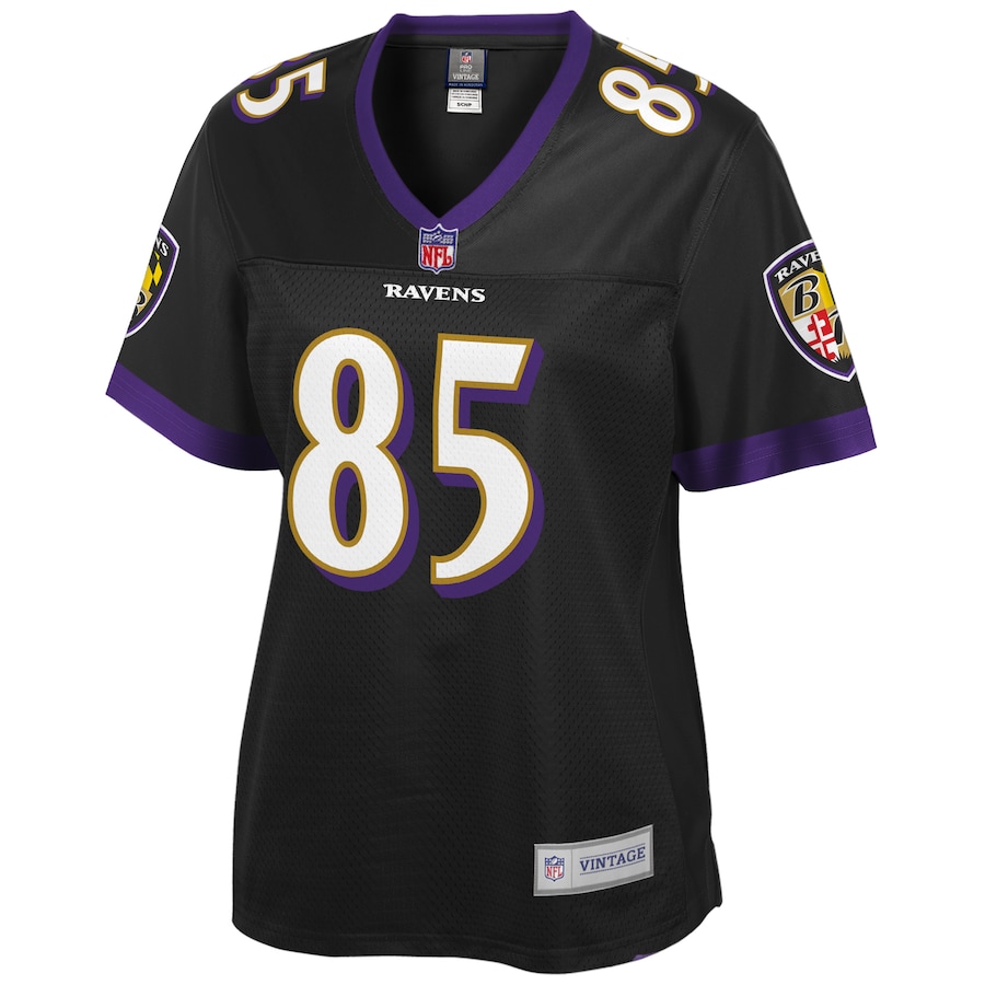 Women’s Baltimore Ravens Derrick Mason NFL Pro Line Black Retired Player Jersey