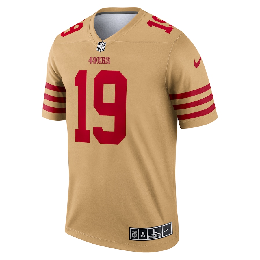 Men’s San Francisco 49ers Deebo Samuel Nike Gold Inverted Legend Jersey