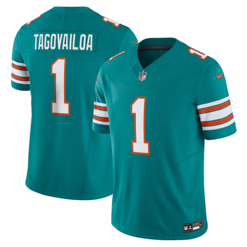 Men's - Miami Dolphins Tua Tagovailoa Aqua Alternate 2023 Vapor F.U.S.E. Limited Jersey