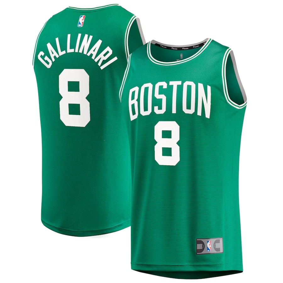 Men's Boston Celtics Danilo Gallinari Fanatics Branded Kelly Green Fast Break Replica Jersey - Icon Edition