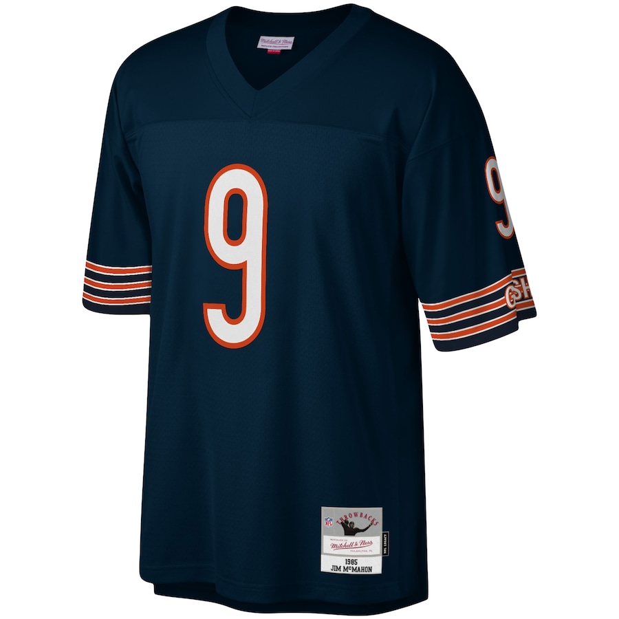 Men’s Chicago Bears Jim McMahon Mitchell & Ness Navy Legacy Replica Jersey