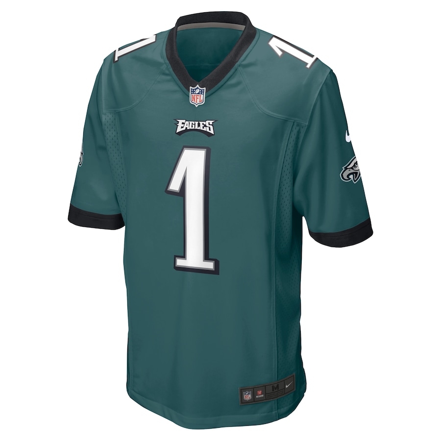 Men’s Philadelphia Eagles Jalen Hurts Nike Midnight Green Player Jersey