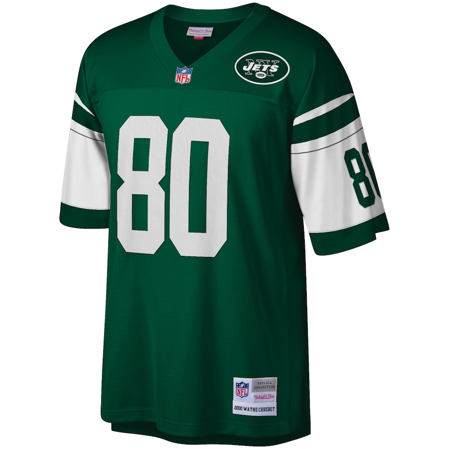 Men’s New York Jets Wayne Chrebet Mitchell & Ness Green Retired Player Legacy Replica Jersey