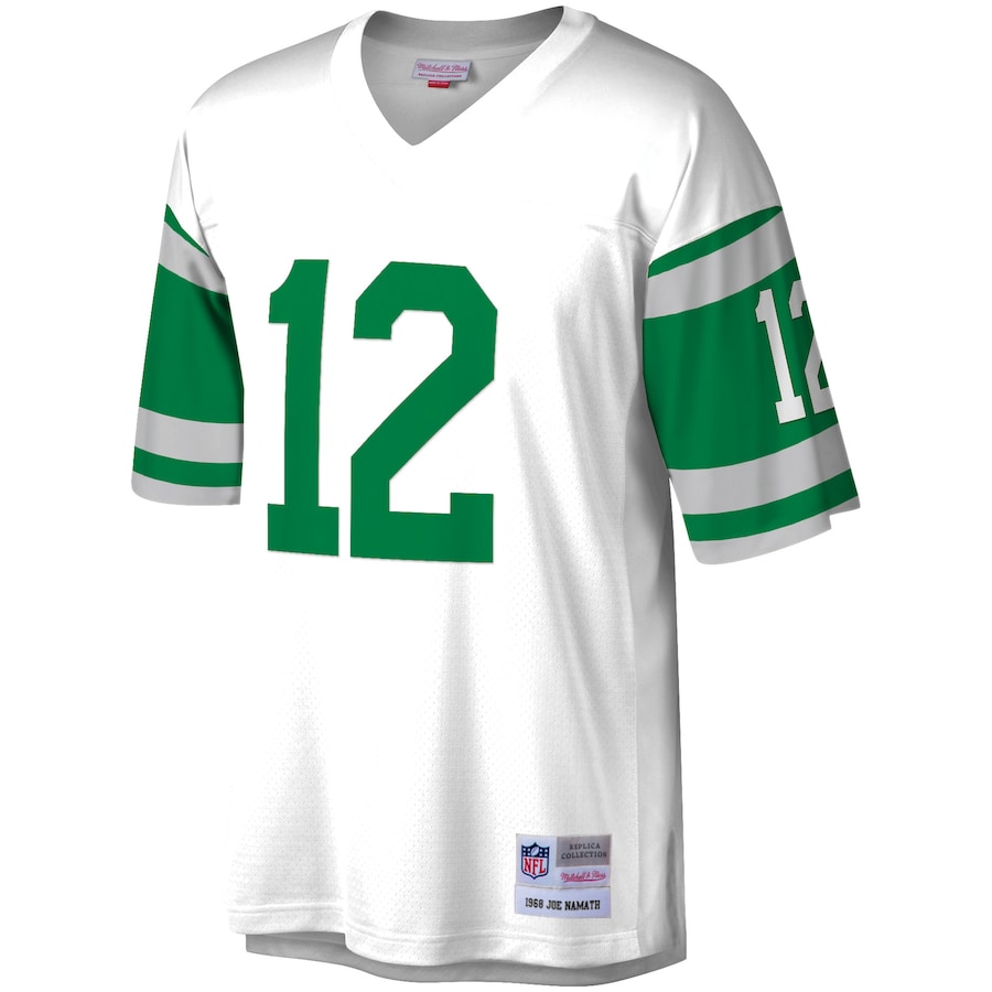 Men’s New York Jets Joe Namath Mitchell & Ness White Retired Player Legacy Replica Jersey