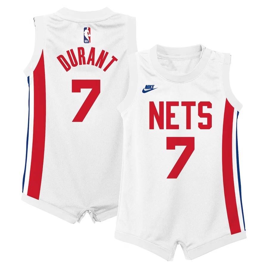 Infant Brooklyn Nets Kevin Durant Nike White Swingman Jersey - Classic Edition