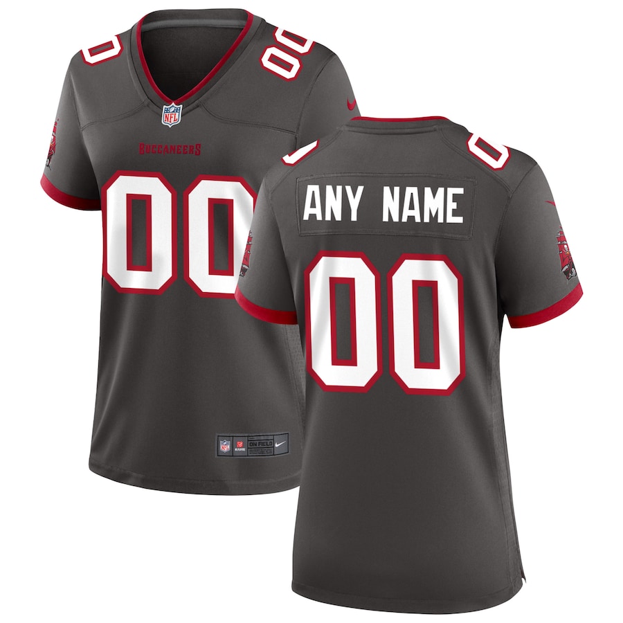 Women’s Tampa Bay Buccaneers Nike Pewter Alternate Custom Game Jersey