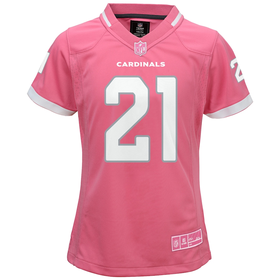 Girls Youth Arizona Cardinals Patrick Peterson Pink Bubble Gum Jersey