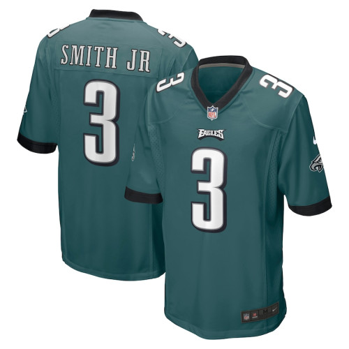 Men's - Philadelphia Eagles Nolan Smith Midnight Green 2023 NFL Draft First Round Pick Game Jersey