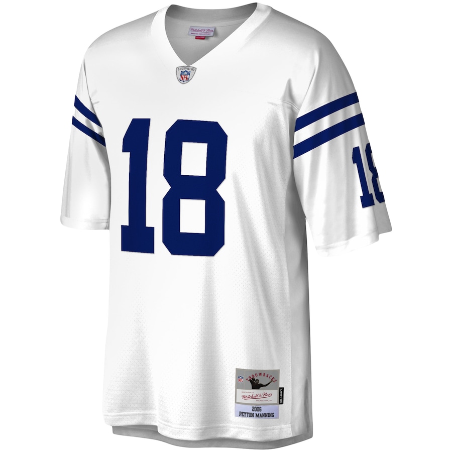 Men’s Indianapolis Colts Peyton Manning Mitchell & Ness White Legacy Replica Jersey