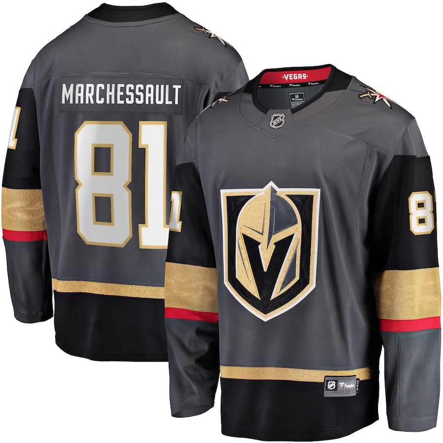 Men's Vegas Golden Knights 81 Jonathan Marchessault Gray Home Premier Breakaway Player Jersey