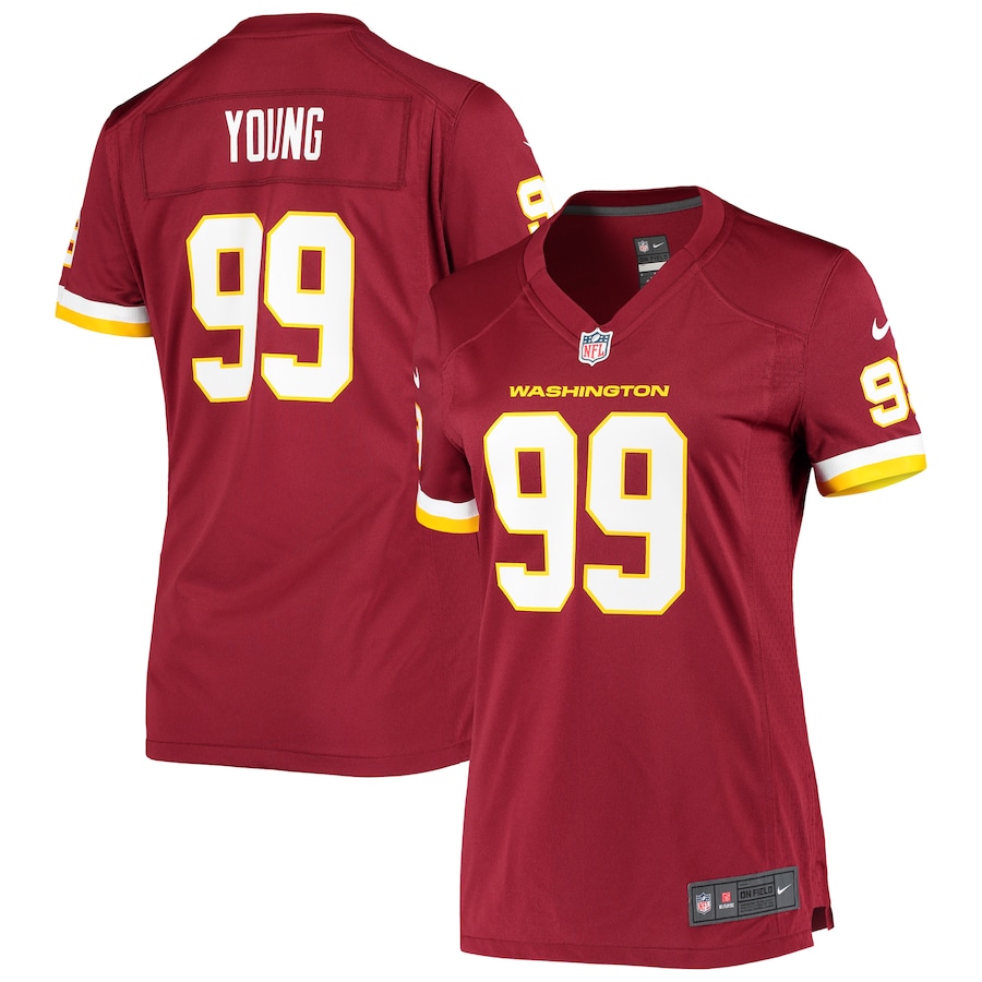 Women’s Washington Football Team Chase Young Nike Burgundy Player Game Jersey