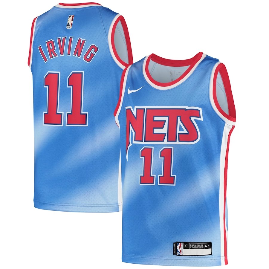 Youth Brooklyn Nets Kyrie Irving Nike Light Blue 2020/21 Jersey - Classic Edition
